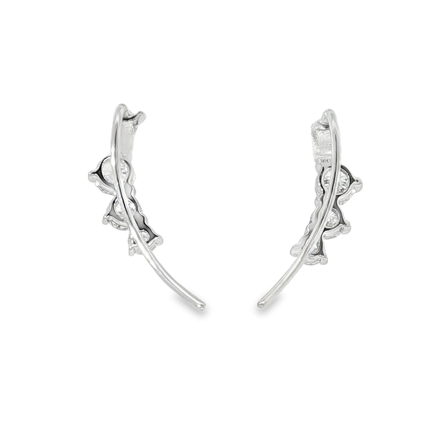18KW .25ct Medium Ear Climbers
