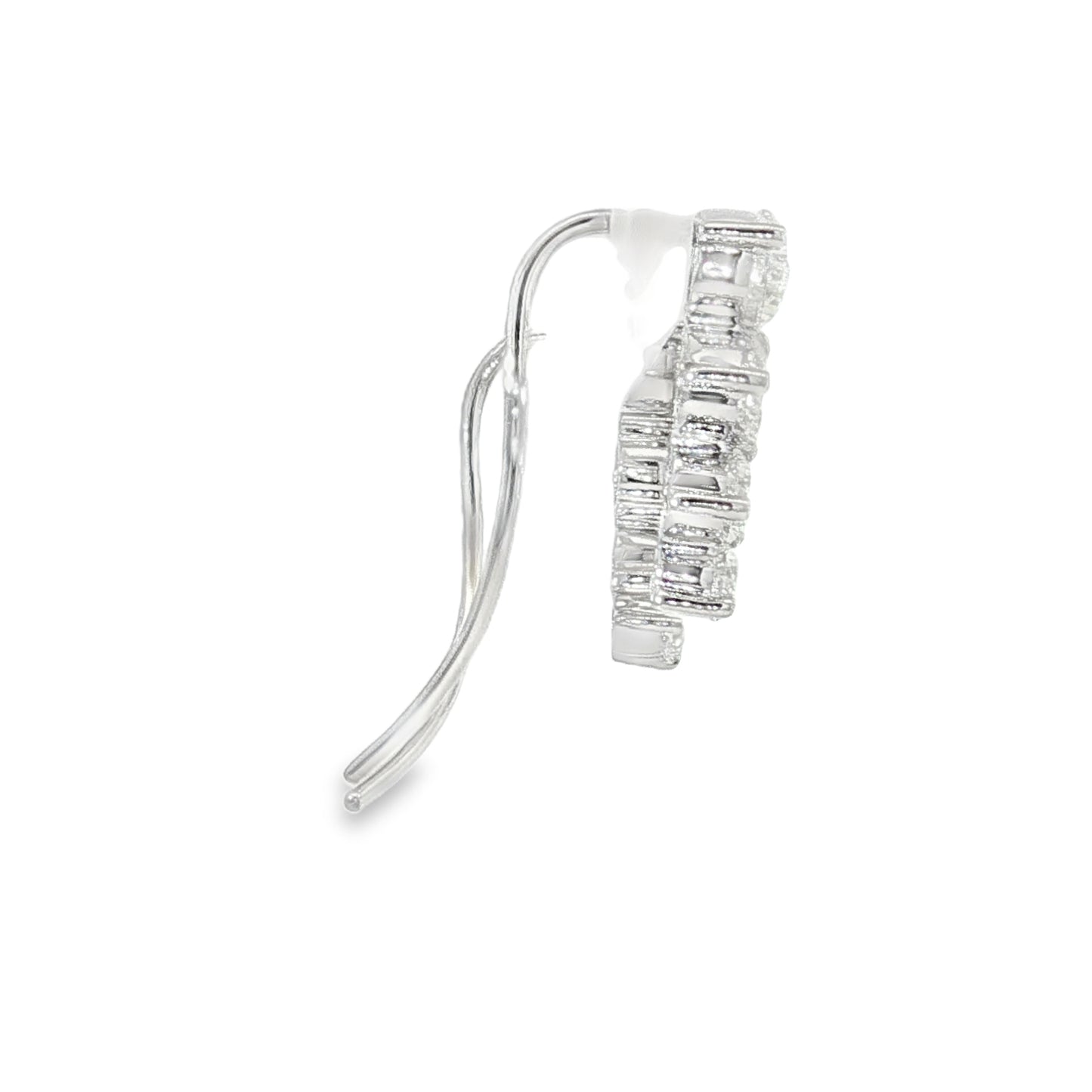 18KW .25ct Medium Ear Climbers