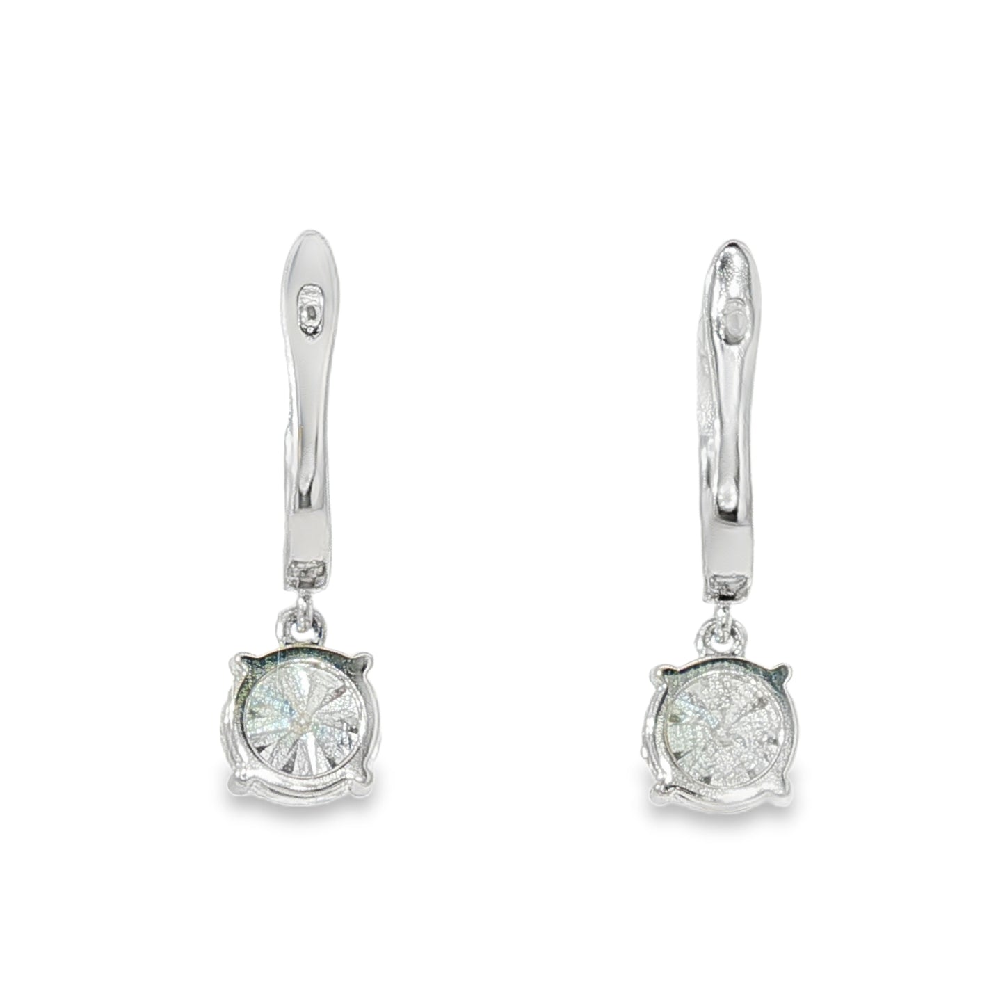 18KW 2.03ctw Diamond Drop Earrings
