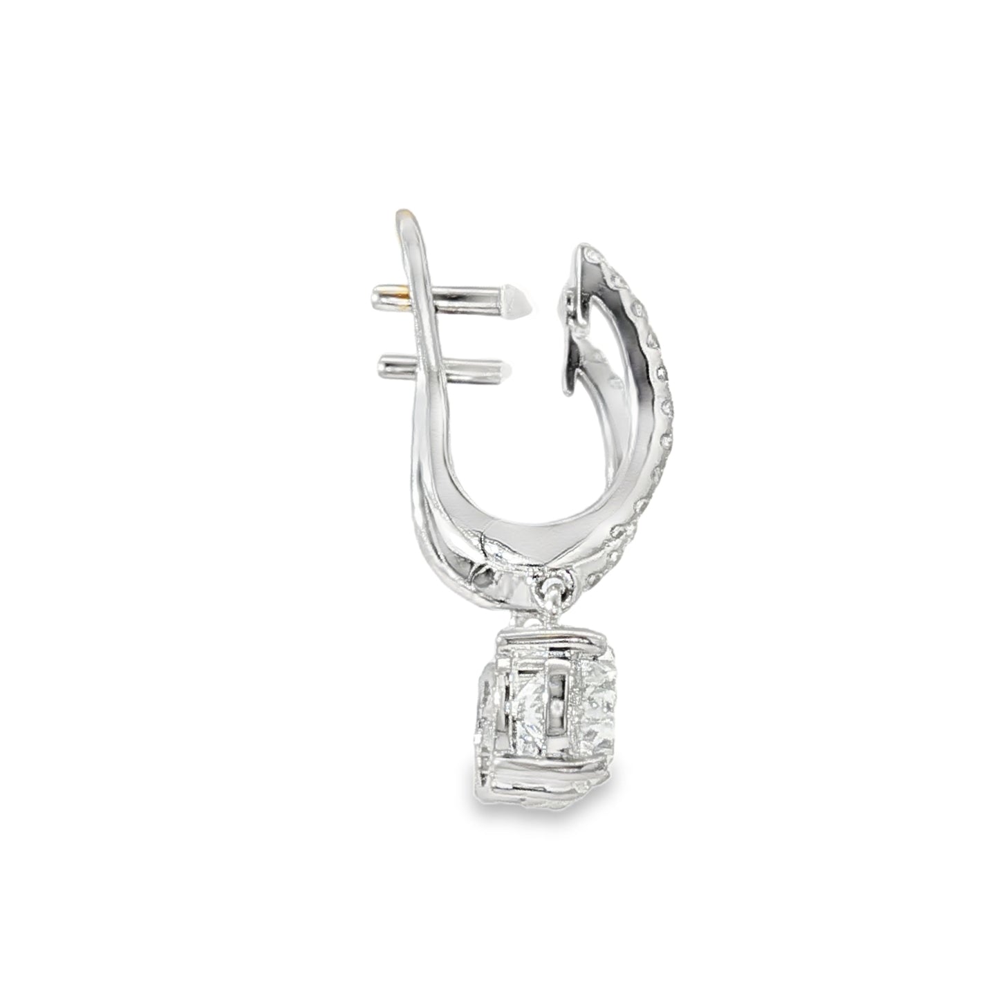 18KW 2.03ctw Diamond Drop Earrings