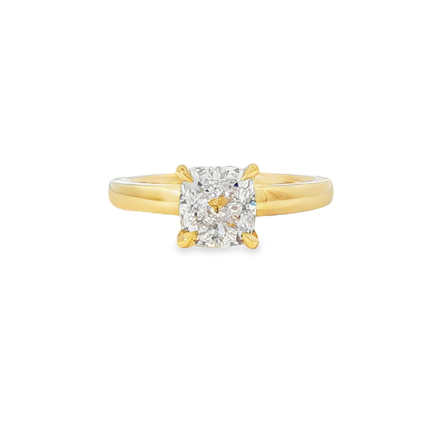 18KY 1.72ct Sq. Cushion Osheeli Solitaire