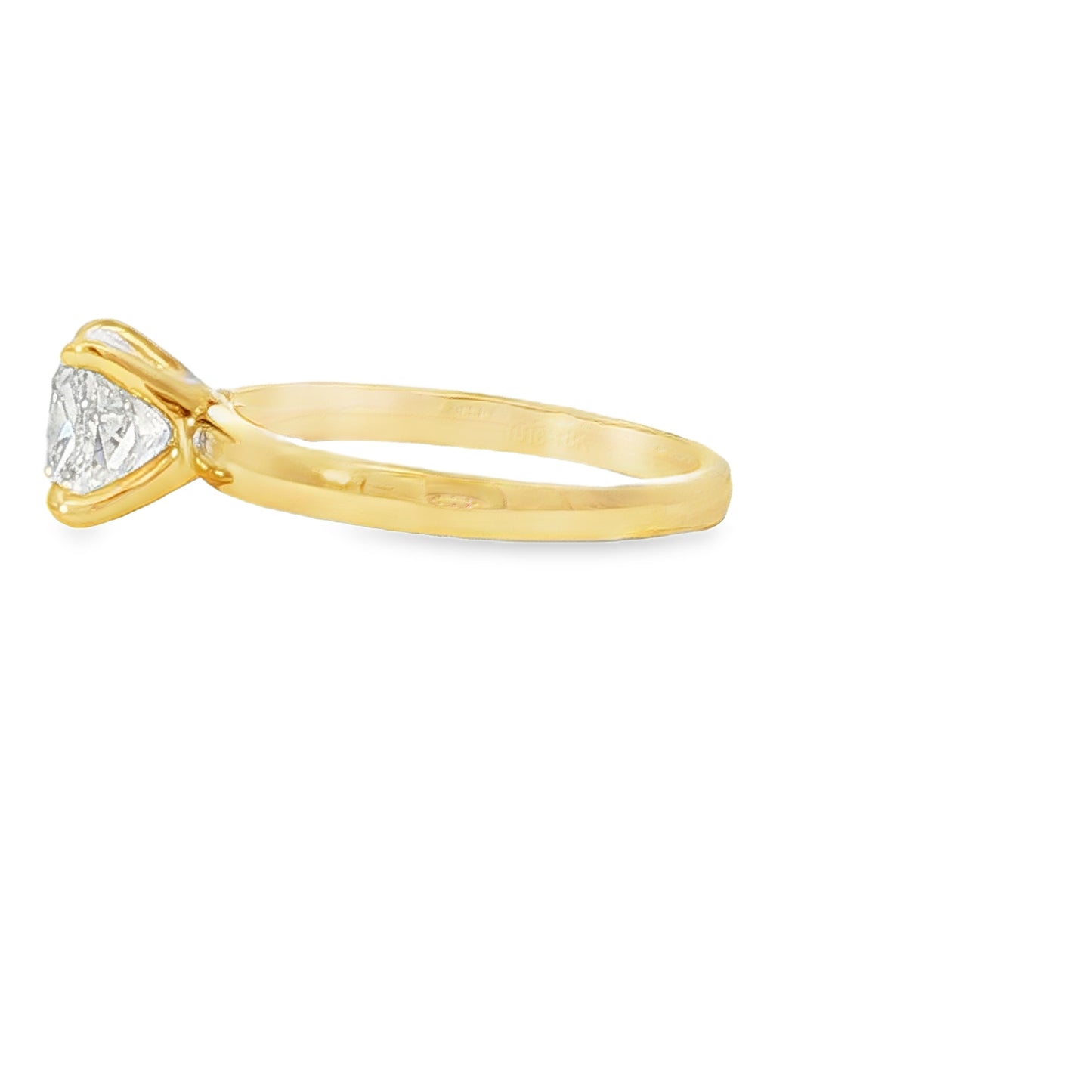 18KY 1.72ct Sq. Cushion Osheeli Solitaire