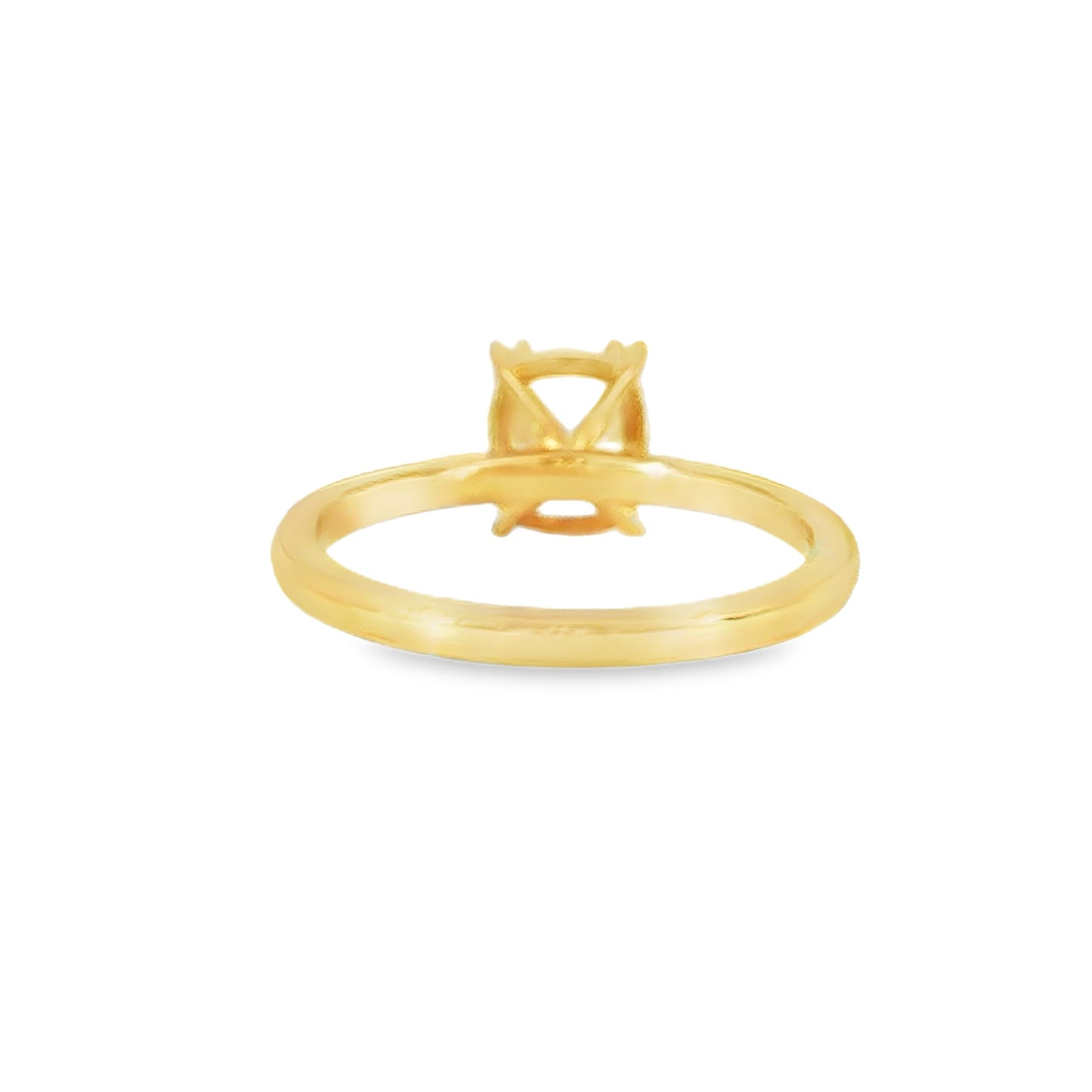 18KY 2.13ct Cushion Ontaango Solitaire