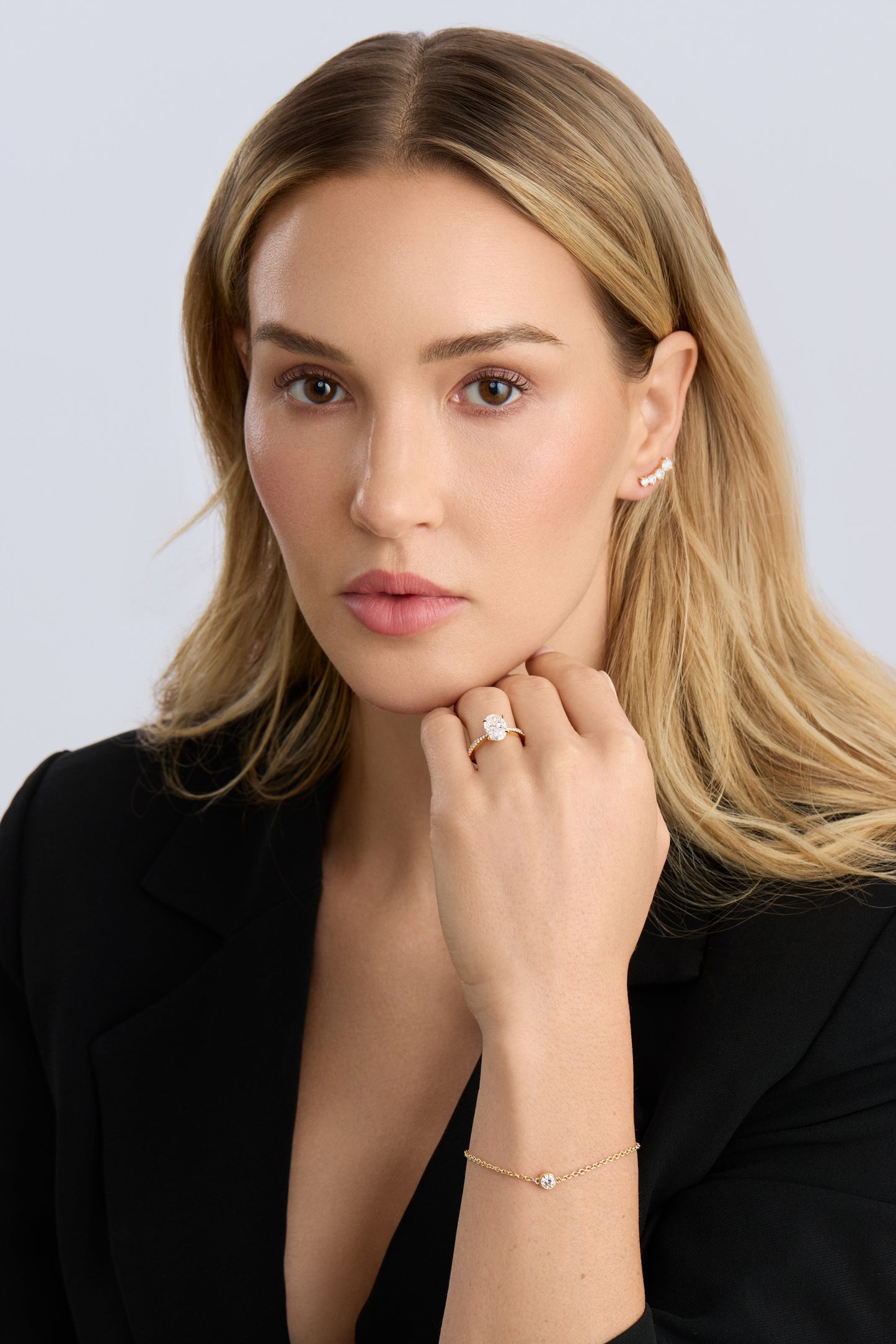 18K Yellow Gold 0.45 ct Bezel Diamond Bracelet