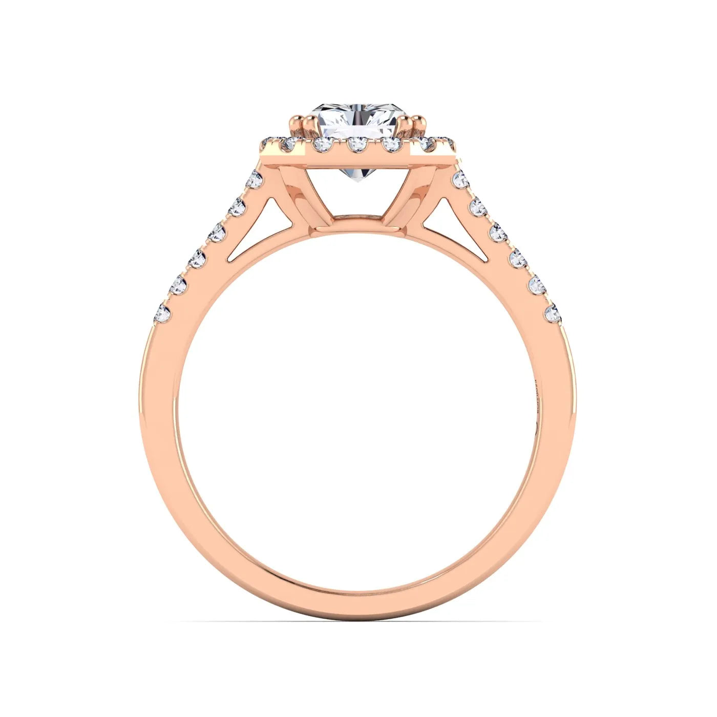 Celestial Halo Engagement Ring (For Round | Cushion | Pear | Assher | Radiant Shape)