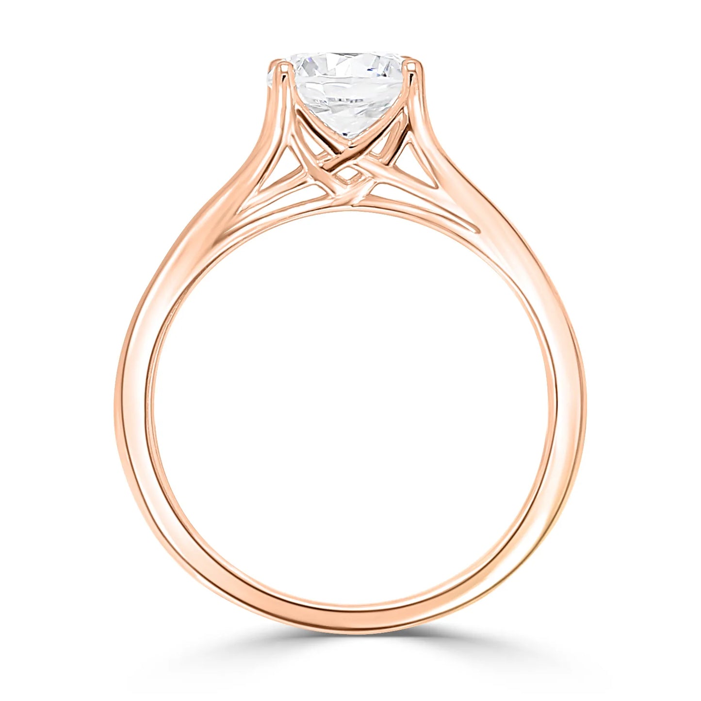 Double Cross Solitaire (For Cushion | Oval | Emerald | Princess |Assher Shape