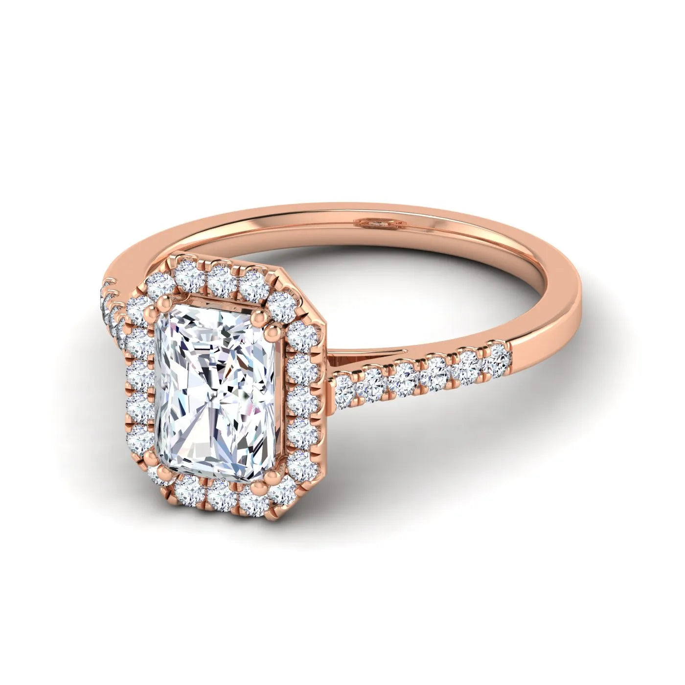 Celestial Halo Engagement Ring (For Round | Cushion | Pear | Assher | Radiant Shape)