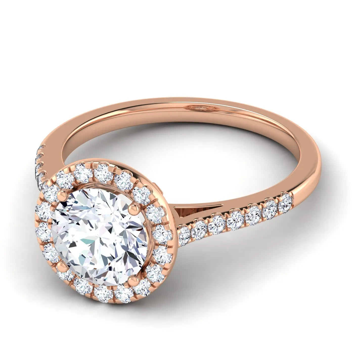 Celestial Halo Engagement Ring (For Round | Cushion | Pear | Assher | Radiant Shape)