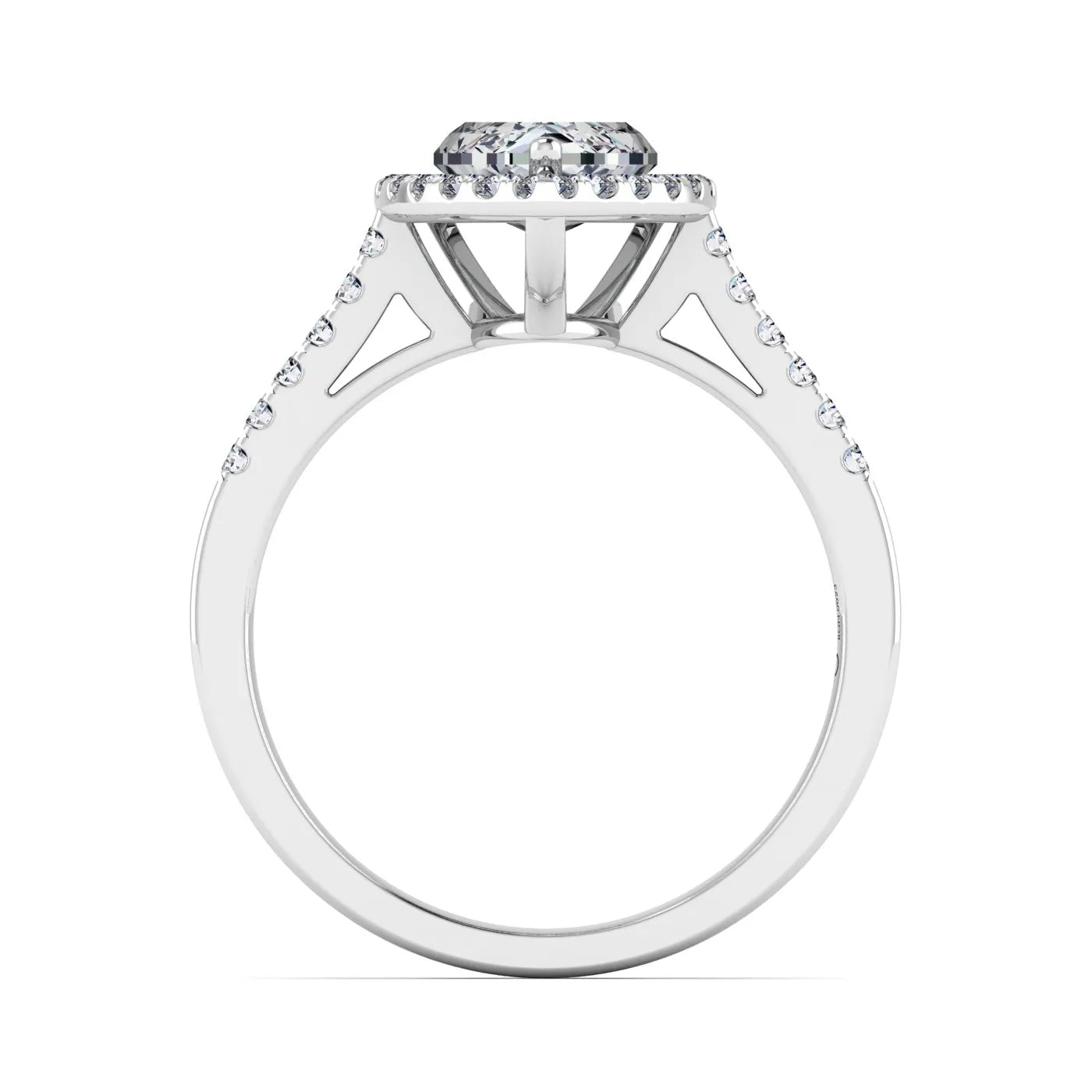 Celestial Halo Engagement Ring (For Round | Cushion | Pear | Assher | Radiant Shape)
