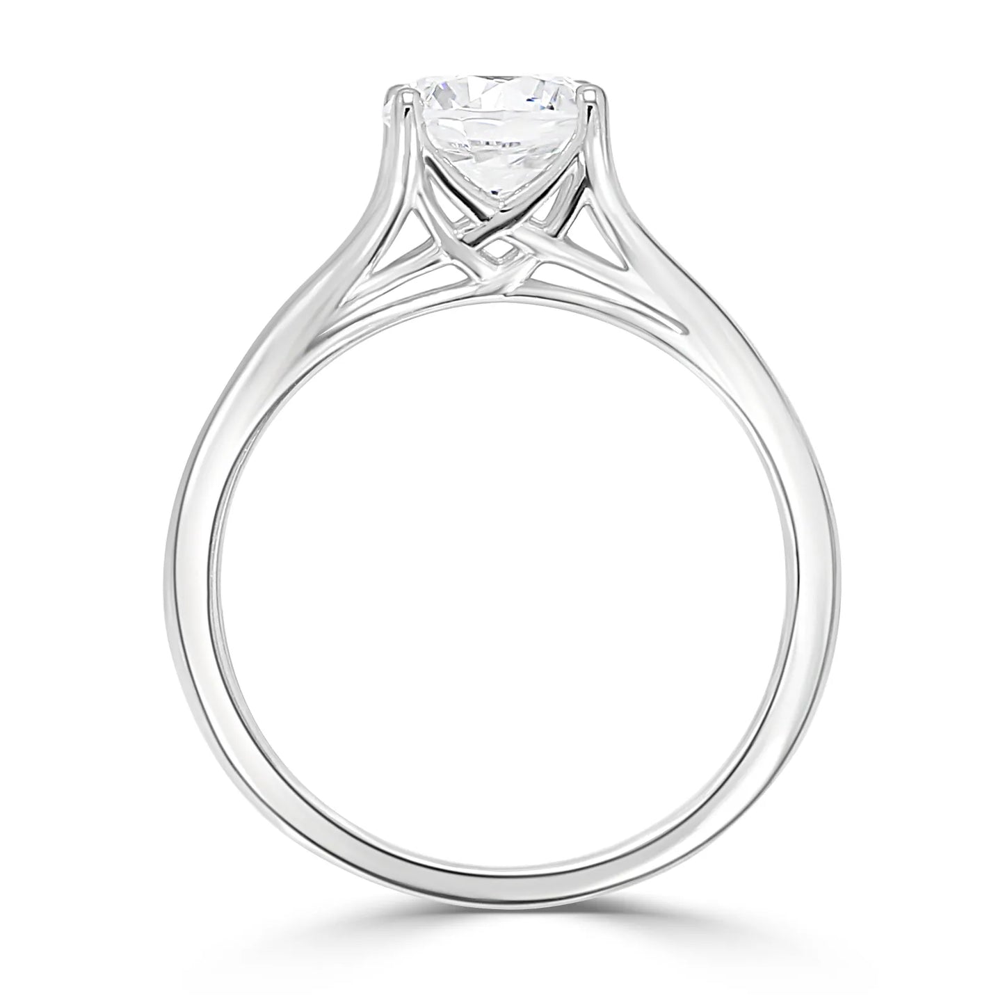 Double Cross Solitaire (For Cushion | Oval | Emerald | Princess |Assher Shape