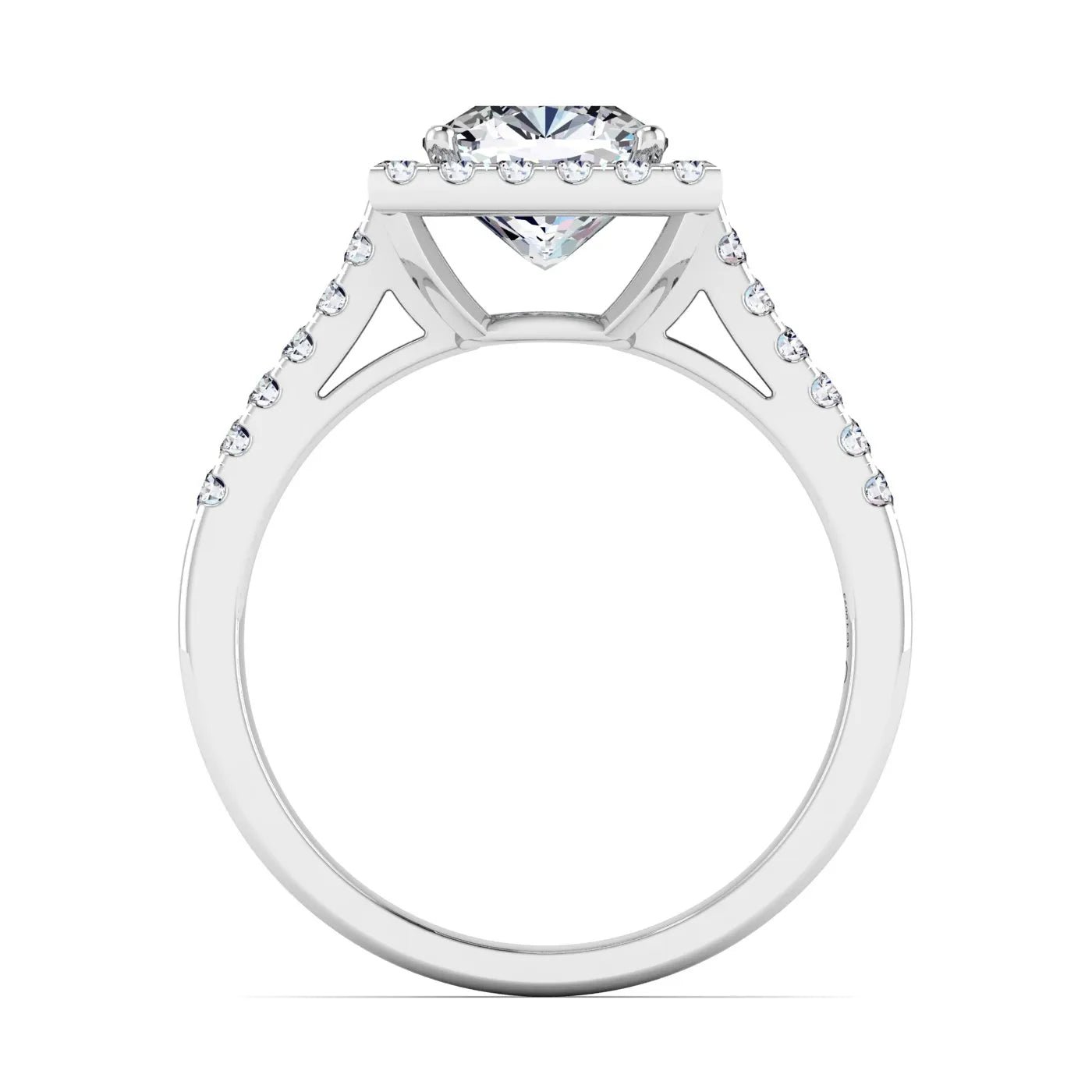Celestial Halo Engagement Ring (For Round | Cushion | Pear | Assher | Radiant Shape)