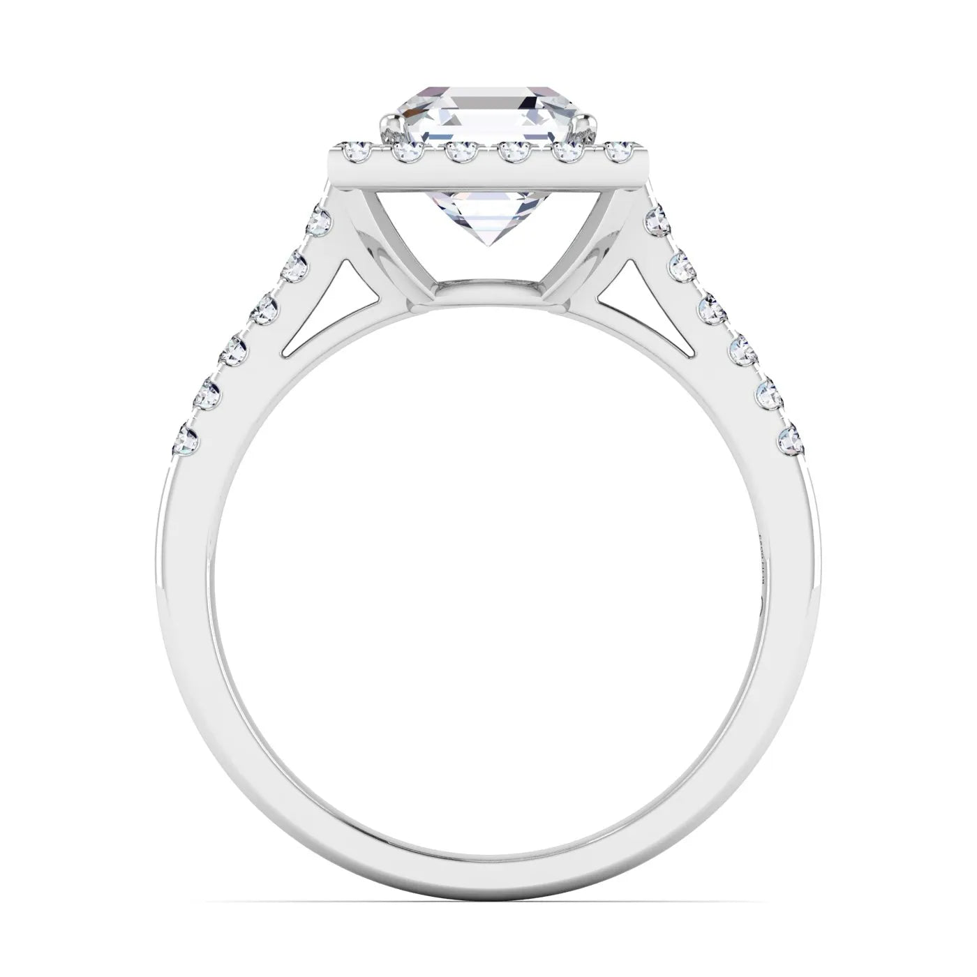 Celestial Halo Engagement Ring (For Round | Cushion | Pear | Assher | Radiant Shape)