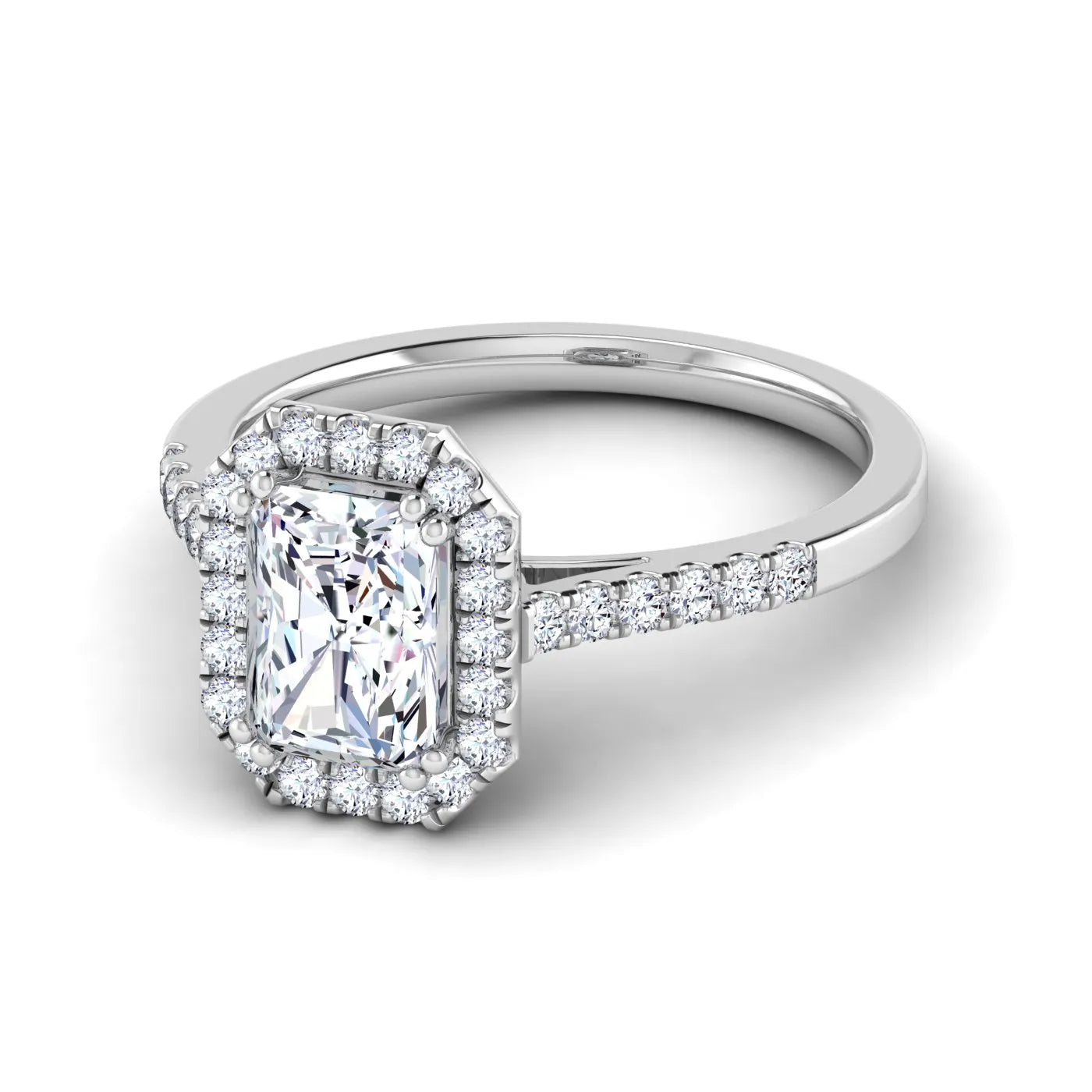 Celestial Halo Engagement Ring (For Round | Cushion | Pear | Assher | Radiant Shape)