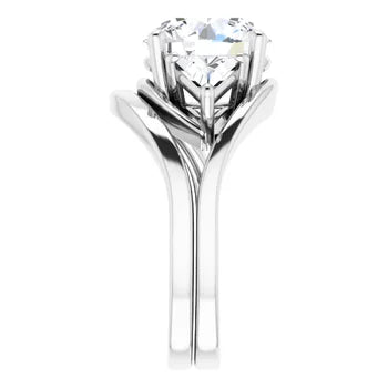 Trio Solitaire Ring (For Round | Princess | Assher Shape)