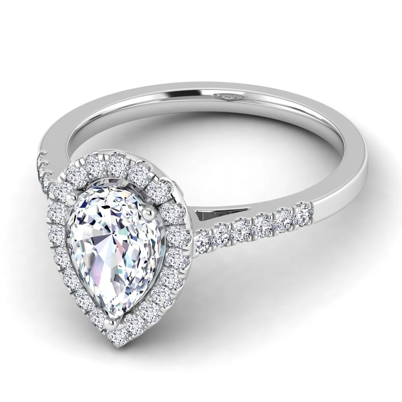 Celestial Halo Engagement Ring (For Round | Cushion | Pear | Assher | Radiant Shape)