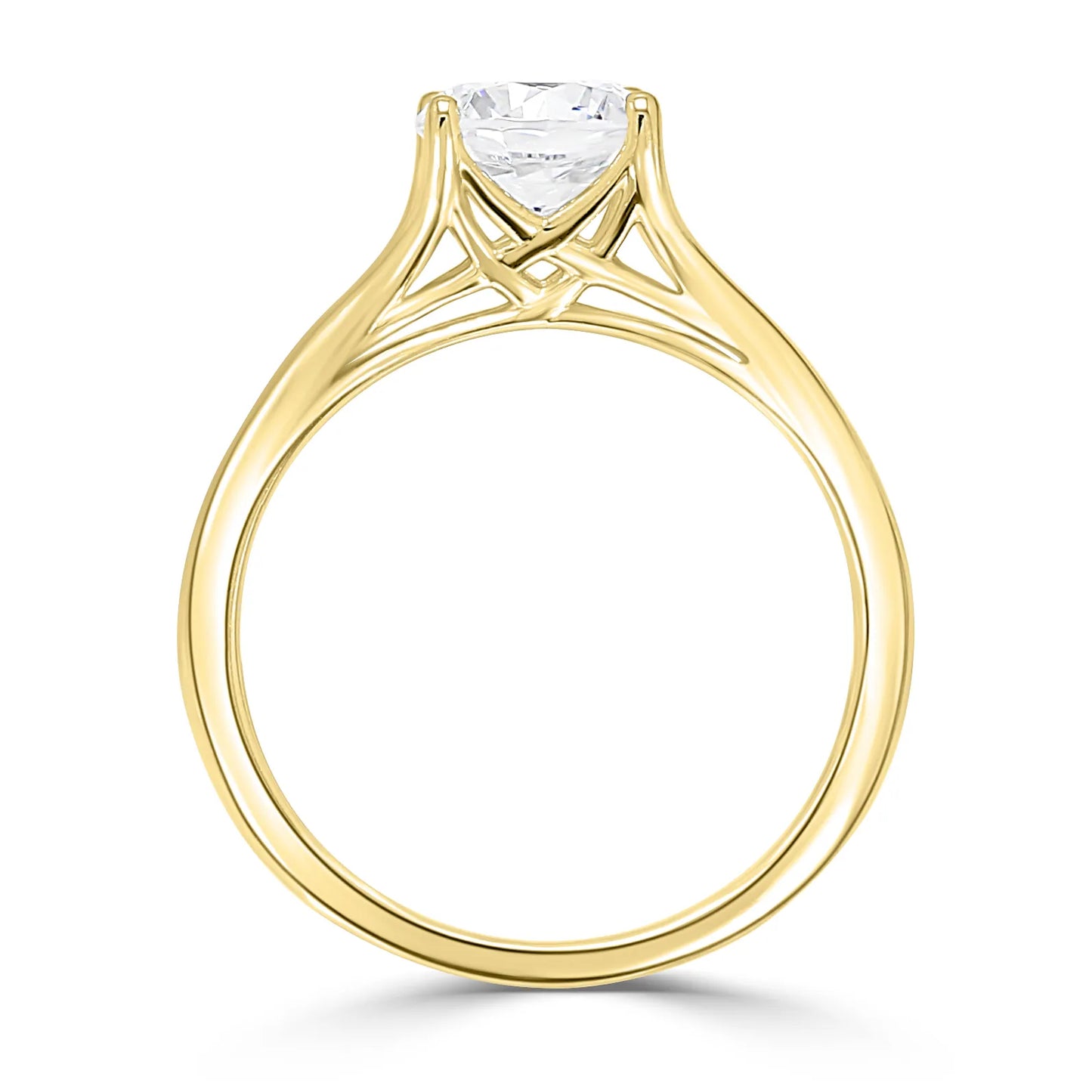 Double Cross Solitaire (For Cushion | Oval | Emerald | Princess |Assher Shape