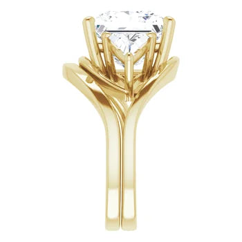 Trio Solitaire Ring (For Round | Princess | Assher Shape)