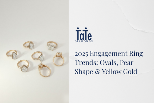 2025 Engagement Ring Trends: Ovals, Pear Shape & Yellow Gold