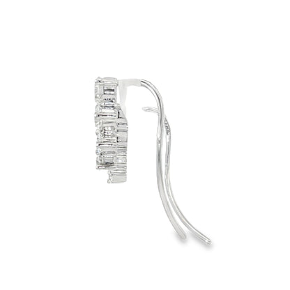 18KW .15ct Small Ear Climbers