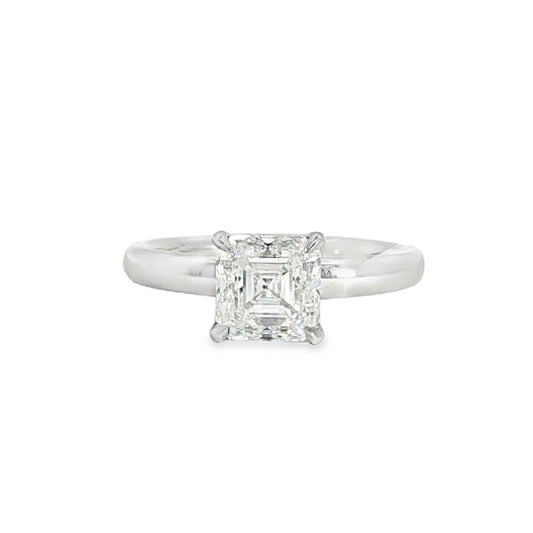 18KW 2.01ct Sq. Emerald Osheeli Solitaire