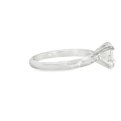 18KW 2.01ct Sq. Emerald Osheeli Solitaire