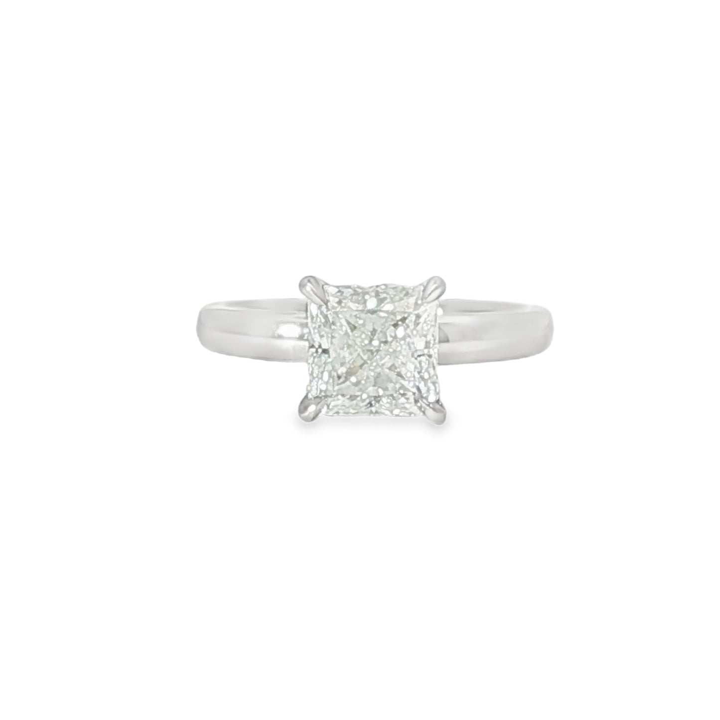 18KW 2.11ct Sq. Radiant Osheeli Solitaire