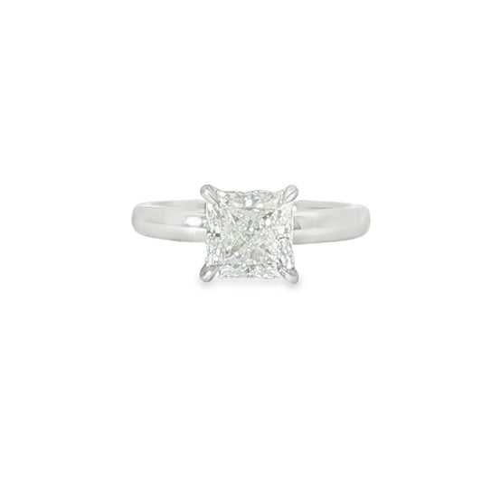 18KW 2.11ct Sq. Radiant Osheeli Solitaire