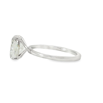 18KW 2.52ct Cushion Ontaango Solitaire
