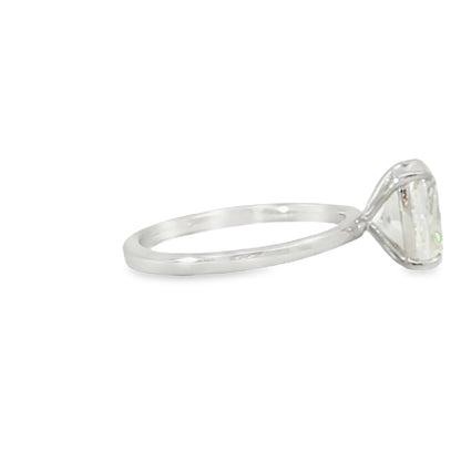 18KW 2.52ct Cushion Ontaango Solitaire
