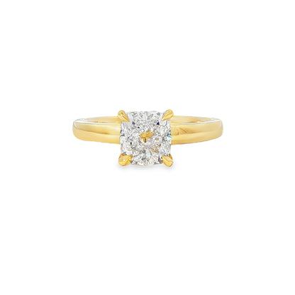 18KY 1.72ct Sq. Cushion Osheeli Solitaire