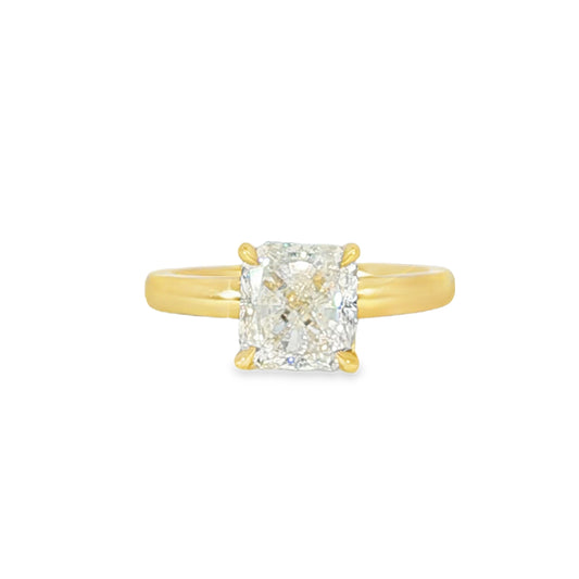 18KY 2.30ct Sq. Radiant Osheeli Solitaire