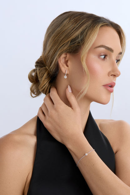 18K White Gold 0.45 ct Martini Diamond Bracelet