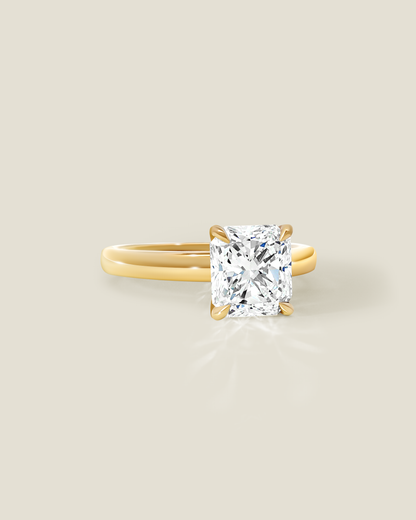18K Yellow Gold 2.30 ctw H/SI2 Sq. Radiant Osheeli Solitaire Ring