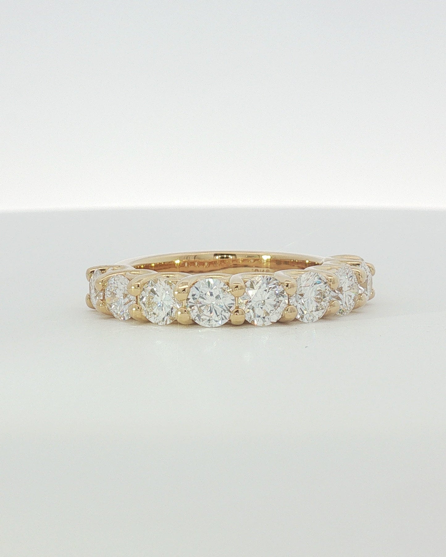 18K Yellow Gold 2.50 ctw Diamond Half Eternity Band