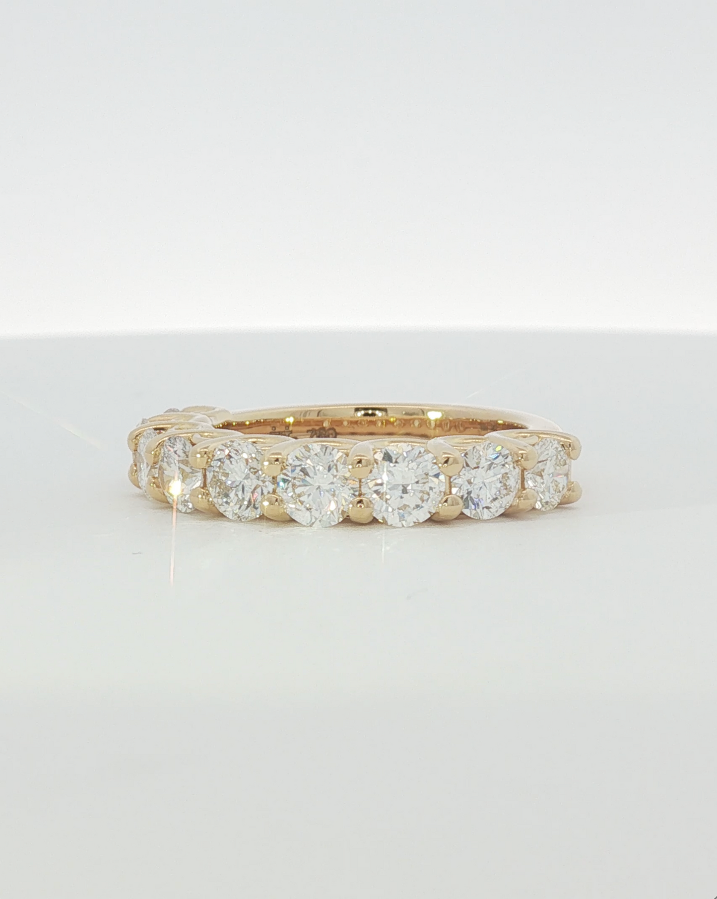 18K Yellow Gold 2.50 ctw Diamond Half Eternity Band