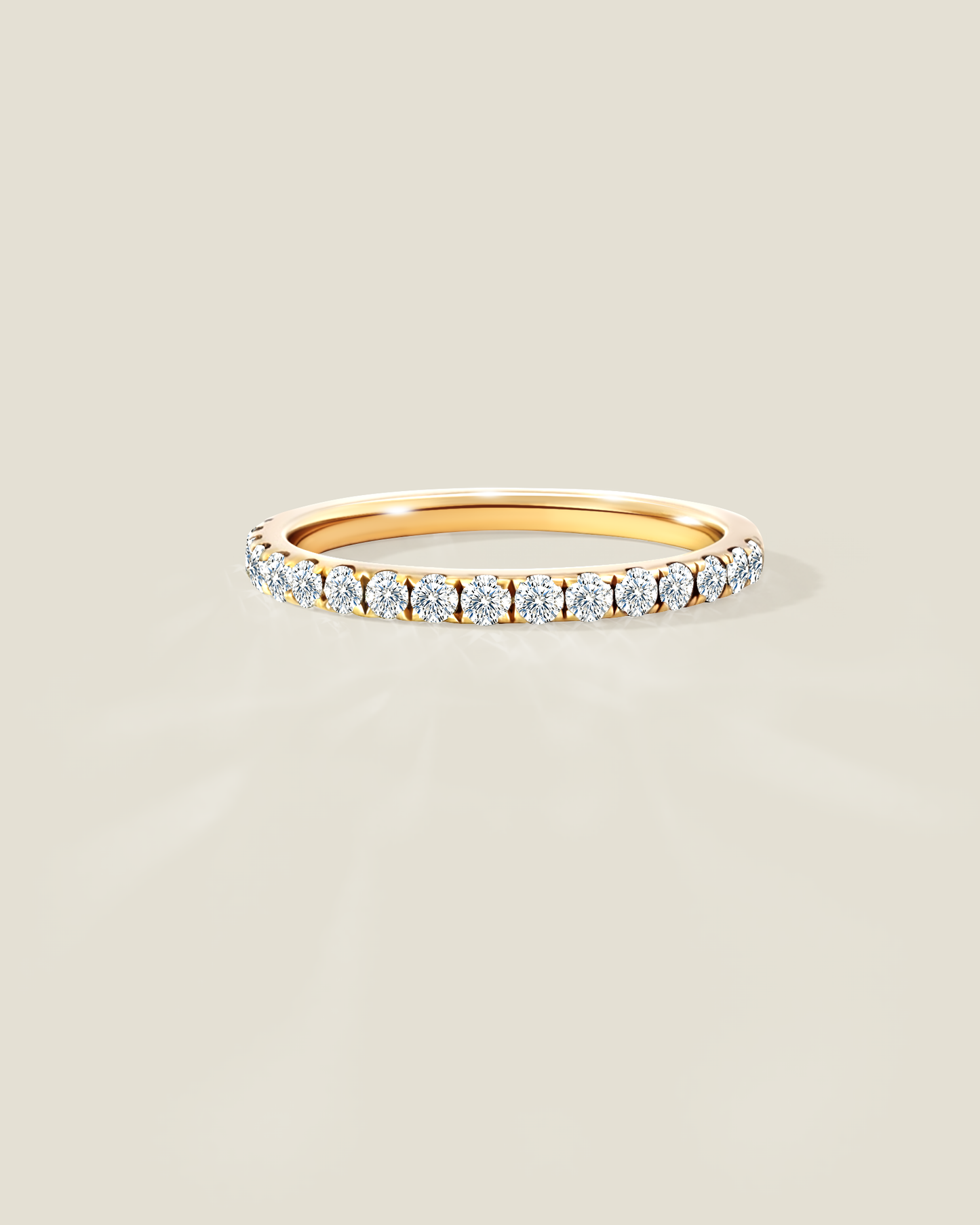 18K Yellow Gold 2.56 ctw G/VS2 Cushion Ontaango Solitaire Ring Set