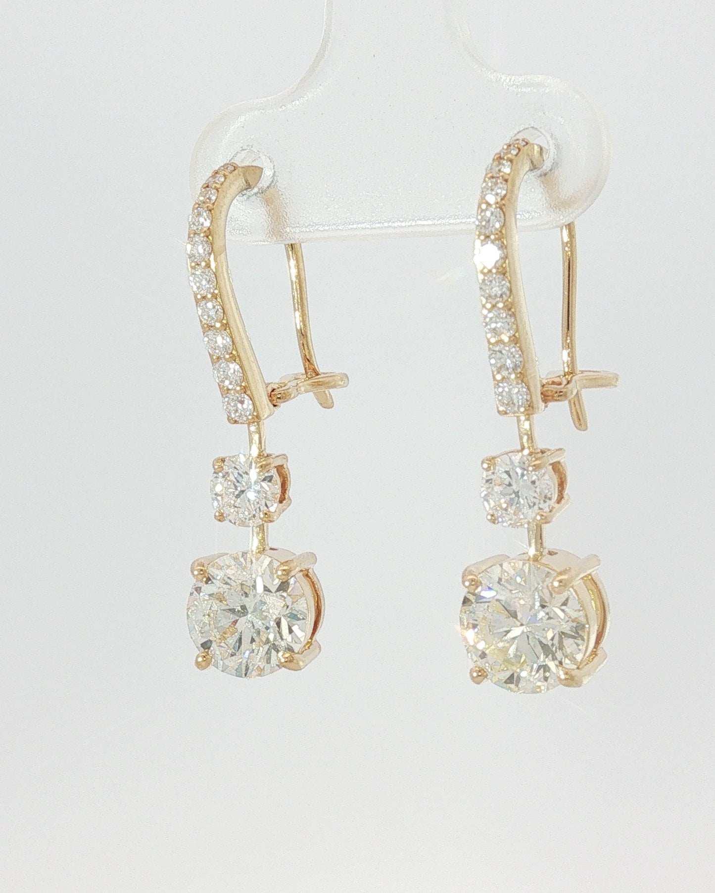18K Yellow Gold 3.31 ctw Ezimo Earrings