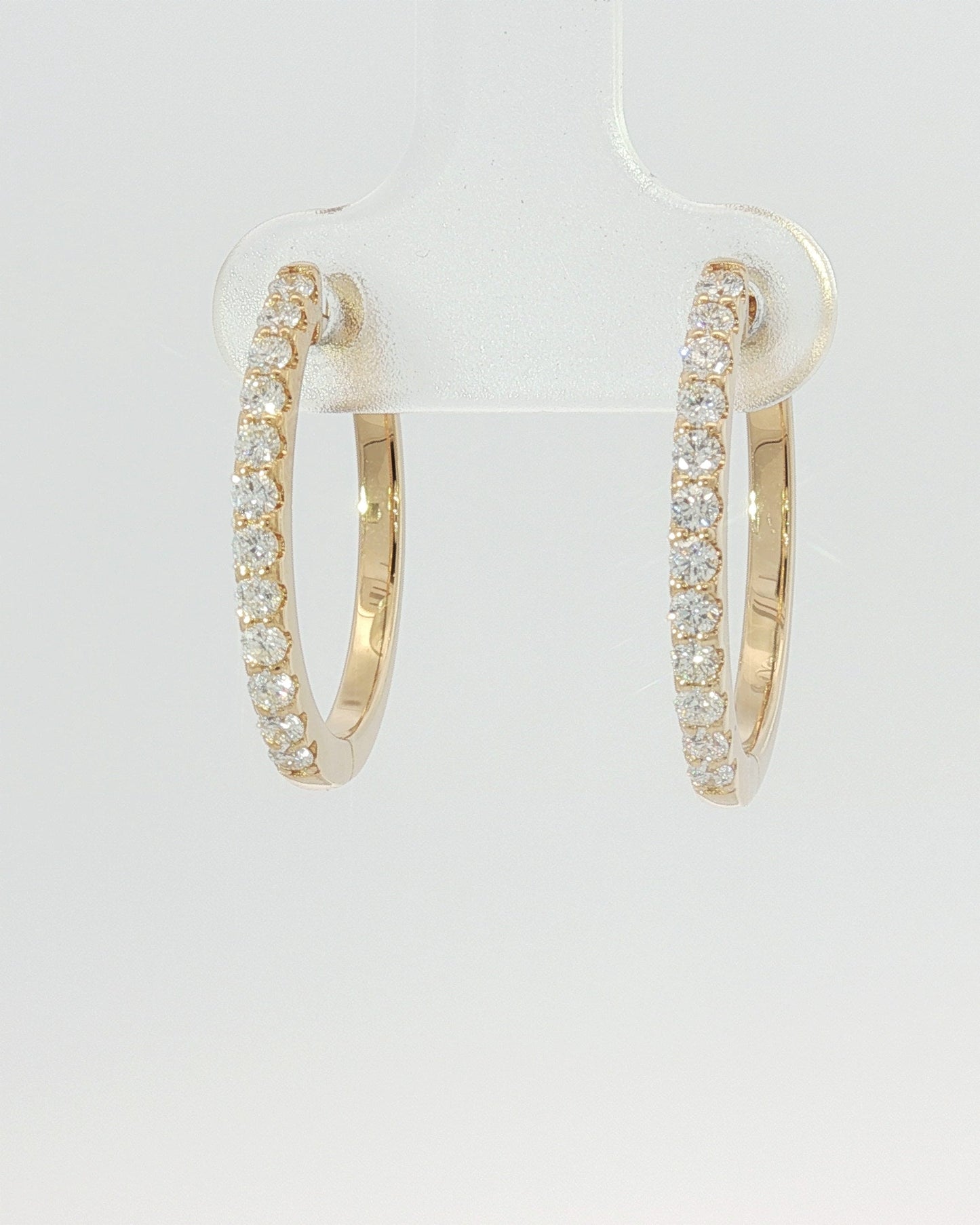 18K Yellow Gold Huggie Earrings