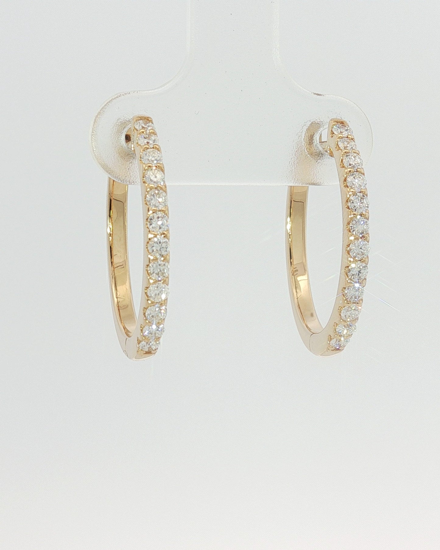 18K Yellow Gold Huggie Earrings