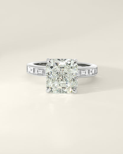 Platinum 4.52 ctw Radiant Osino Signature Solitaire Ring