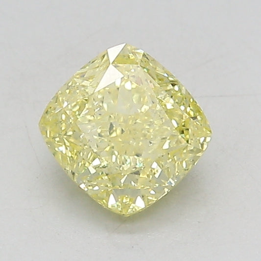 1.03 Carat Intence Yellow-I1 Cushion Cut Diamond