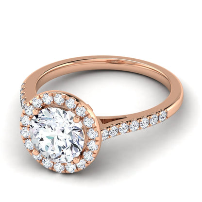 Celestial Halo Engagement Ring (For Round | Cushion | Pear | Assher | Radiant Shape)