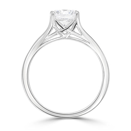 Double Cross Solitaire (For Cushion | Oval | Emerald | Princess |Assher Shape