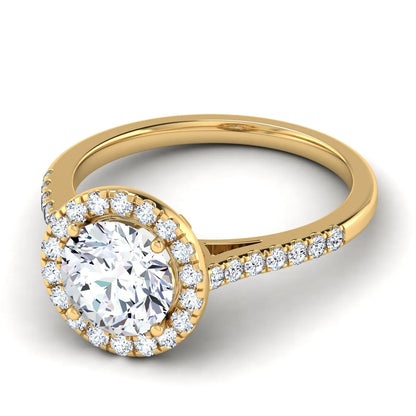 Celestial Halo Engagement Ring (For Round | Cushion | Pear | Assher | Radiant Shape)